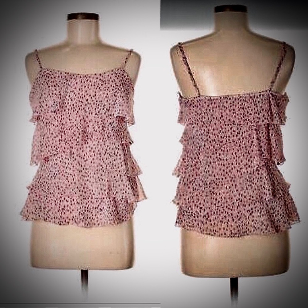 🌻 CANDIES- Pink ruffled top